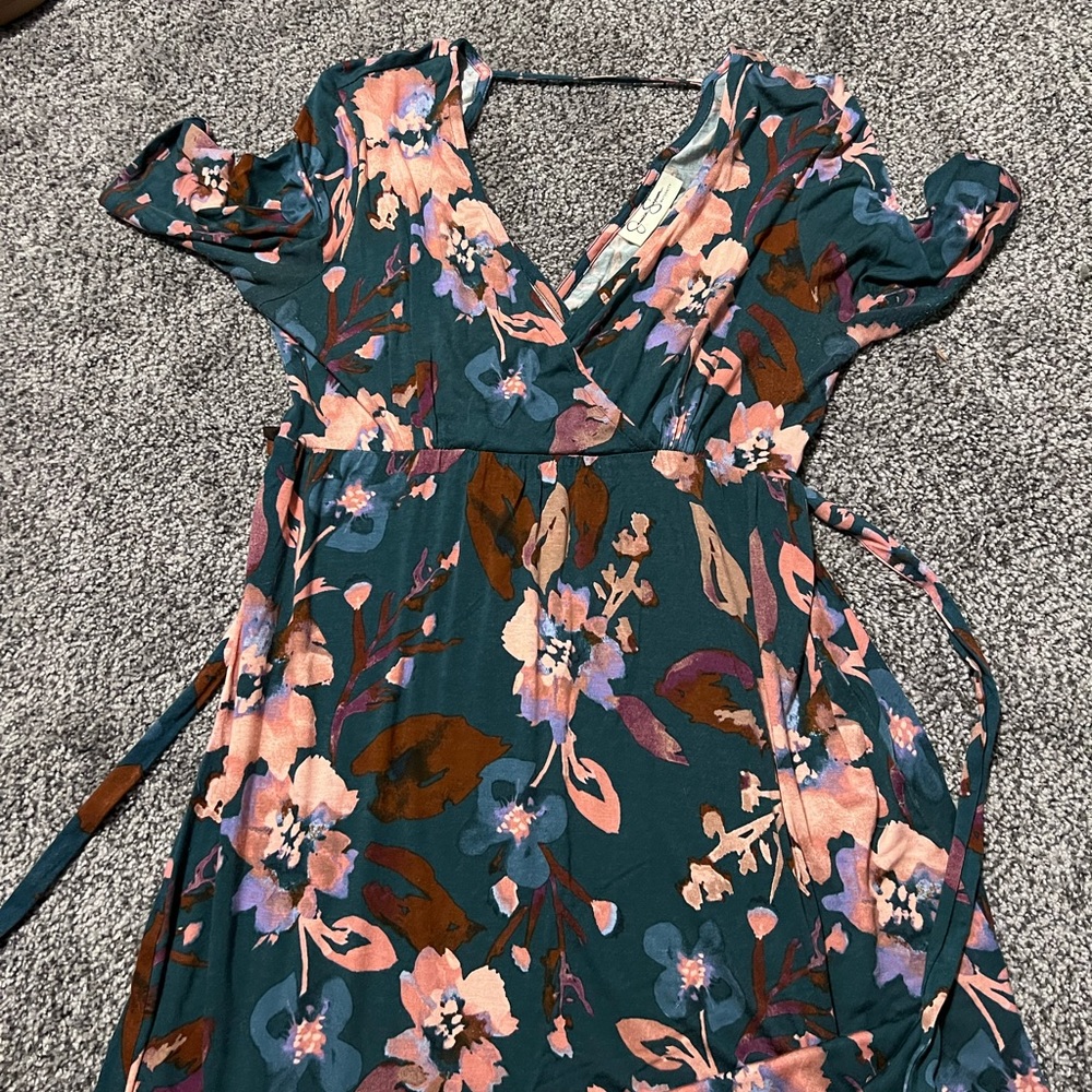 Maternity maxi dress